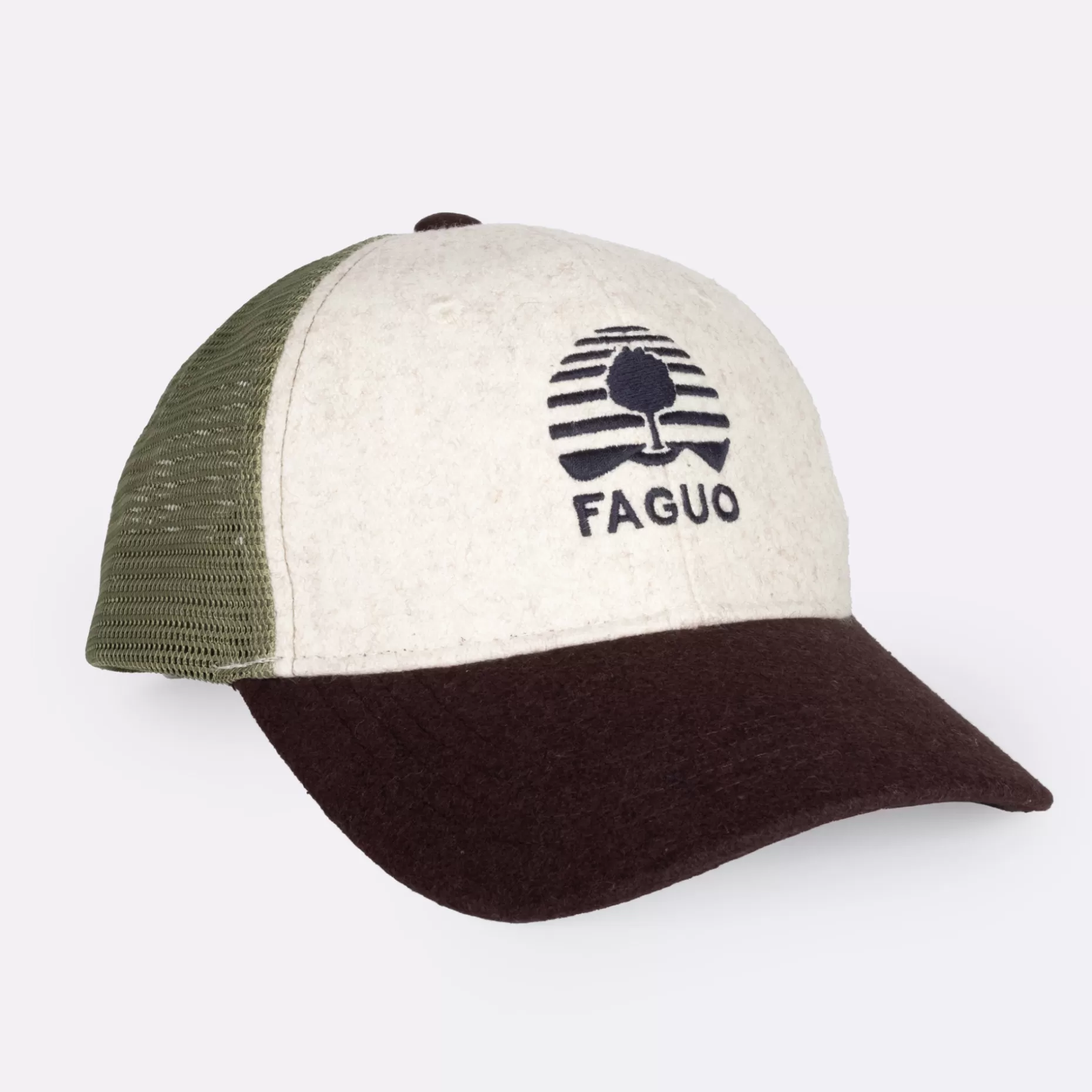 FAGUO Casquettes & Bonnets*Casquette Bordeaux & Vert Fonce