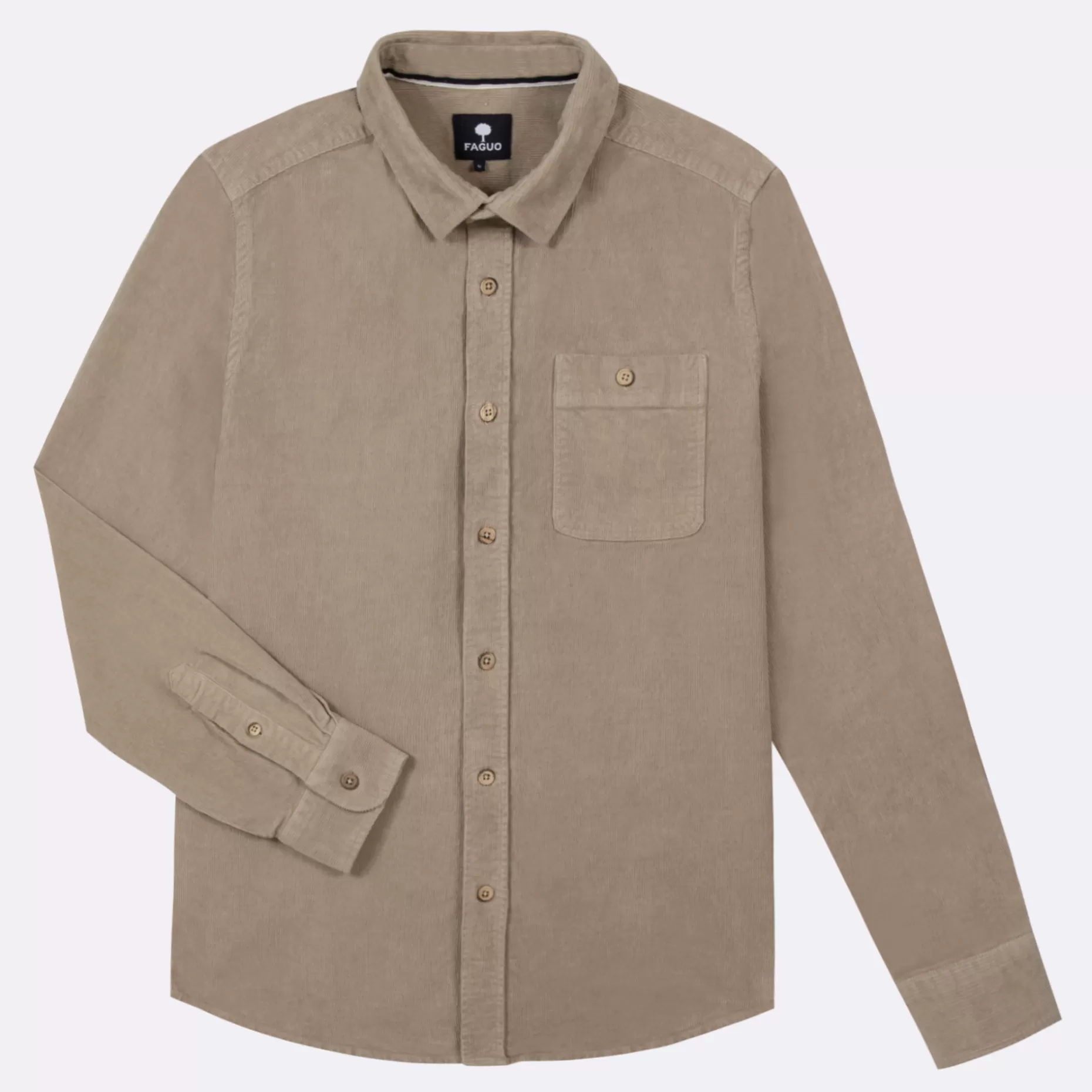 FAGUO Vêtements*Chemise Classique Beige Clair