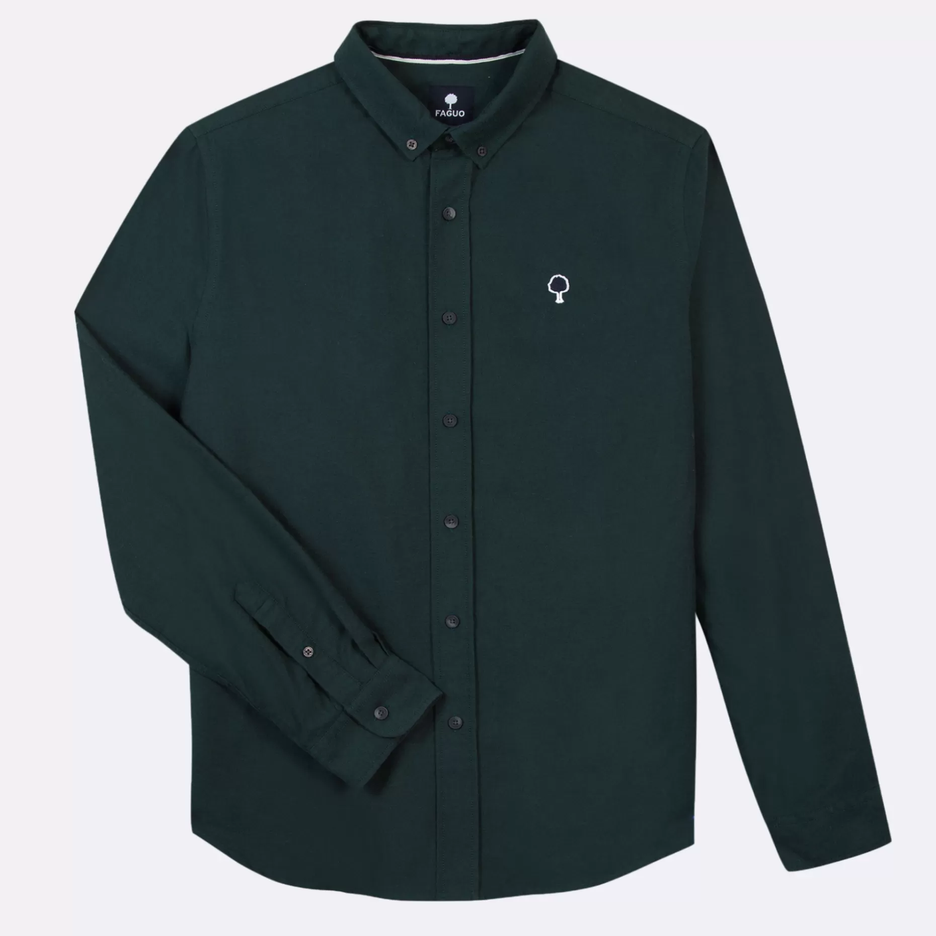 FAGUO Chemises*Chemise Classique Vert Fonce