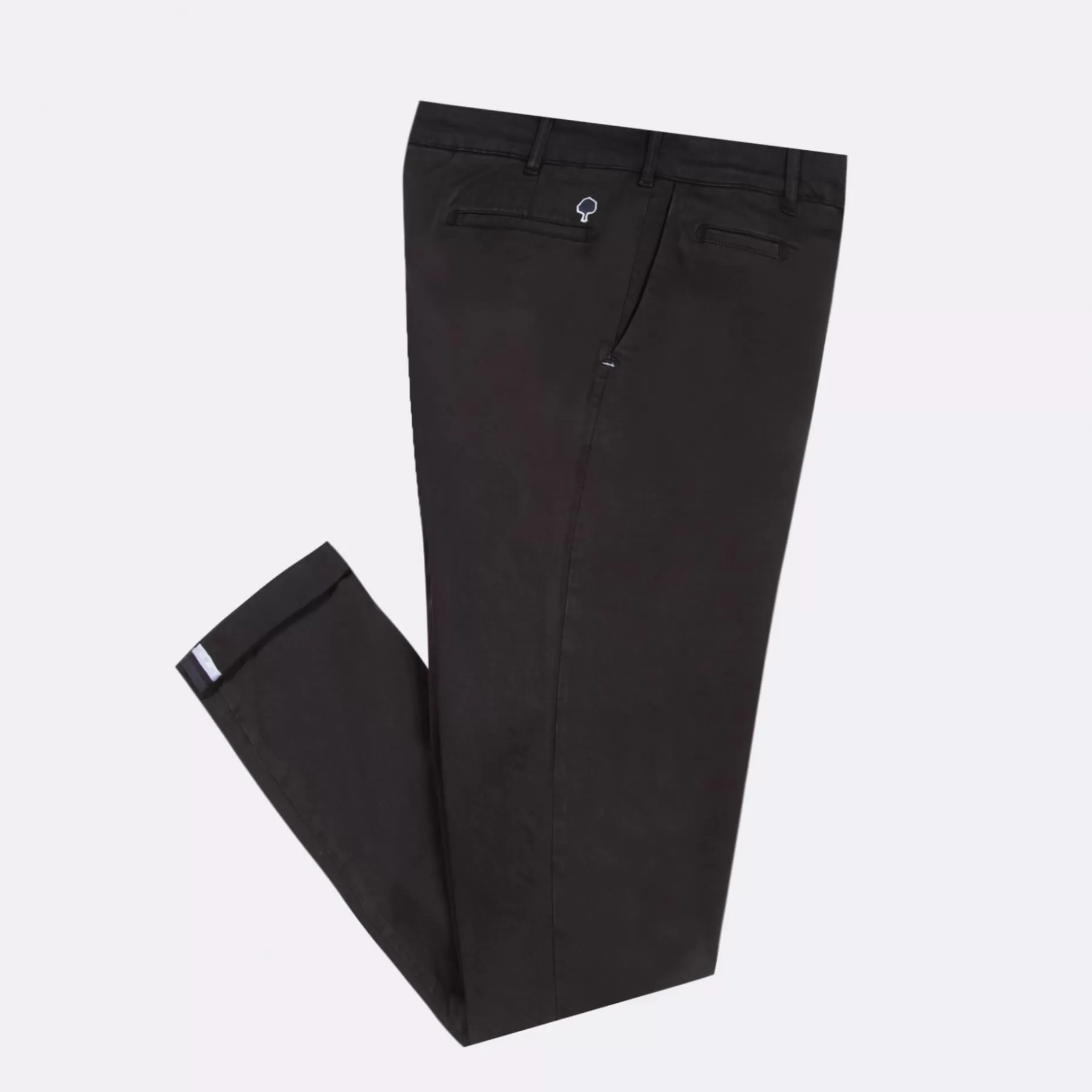 FAGUO Vêtements*Chino Bleu Fonce Coupe Ajustee