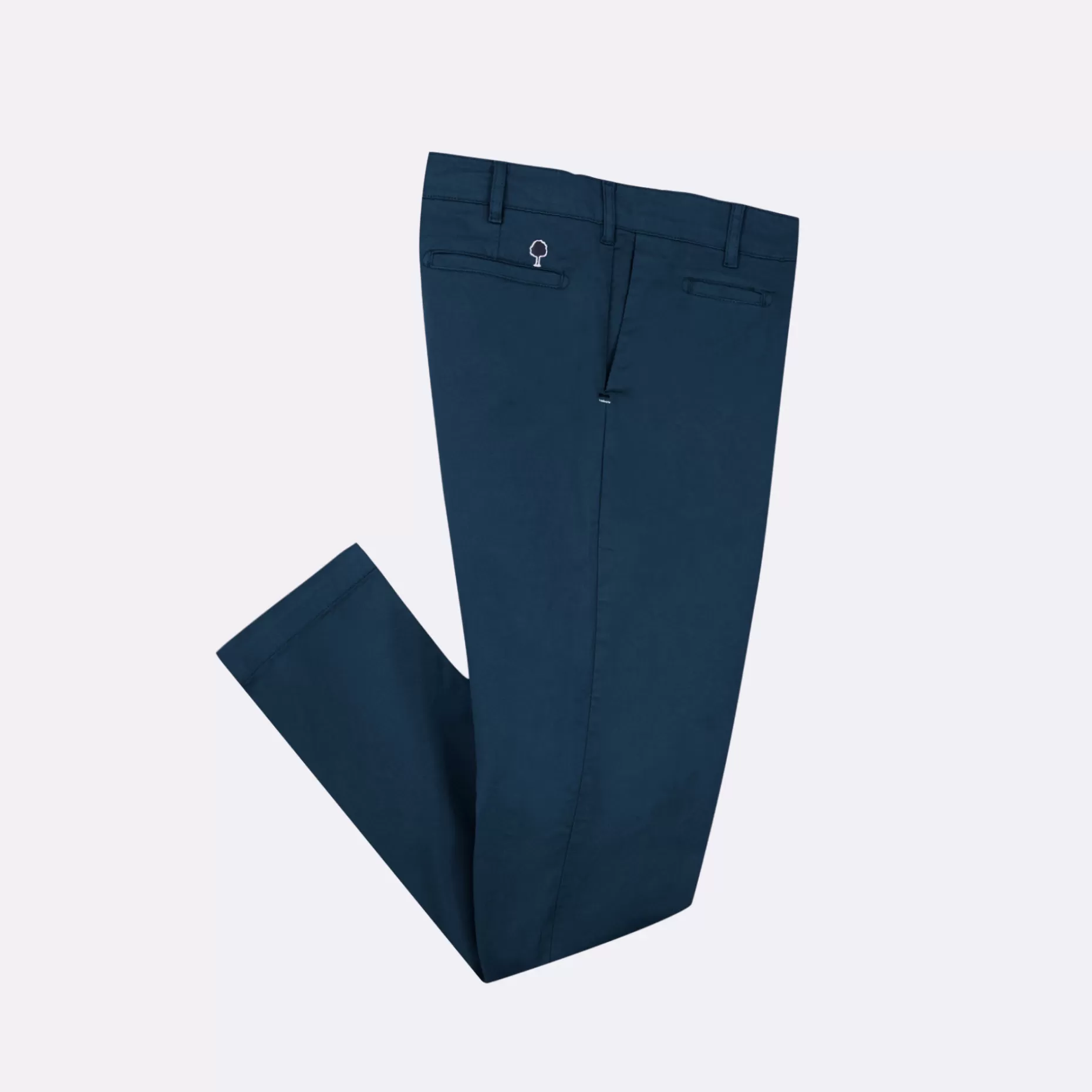 FAGUO Pantalons & Chinos*Chino Bleu Marine Coupe Ajustee