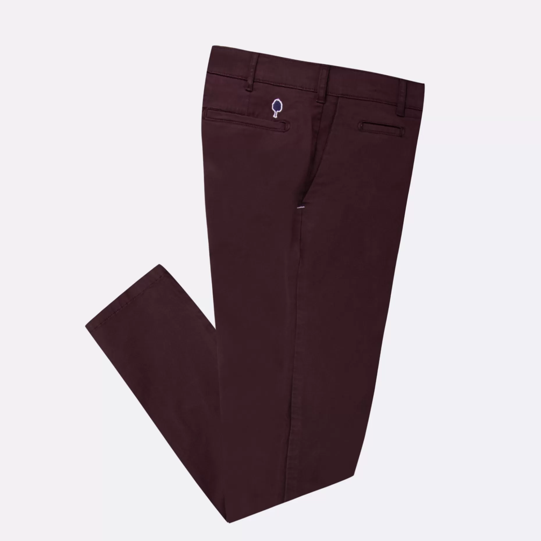 FAGUO Pantalons & Chinos*Chino Bordeaux Fonce Coupe Ajustee