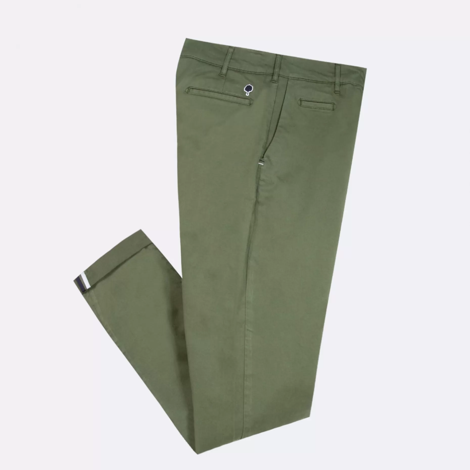 FAGUO Pantalons & Chinos*Chino Kaki Coupe Ajustee