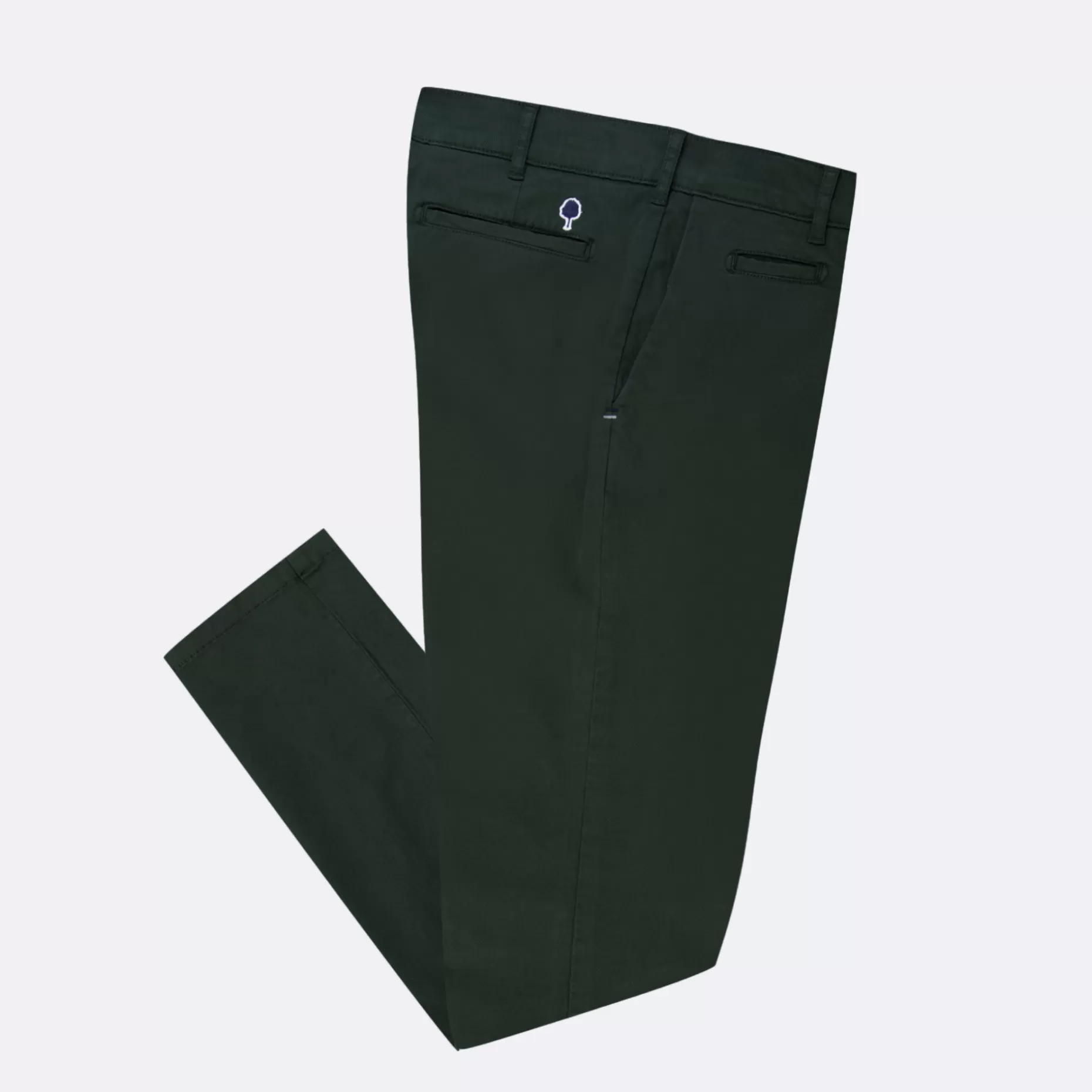 FAGUO Pantalons & Chinos*Chino Vert Fonce Coupe Ajustee