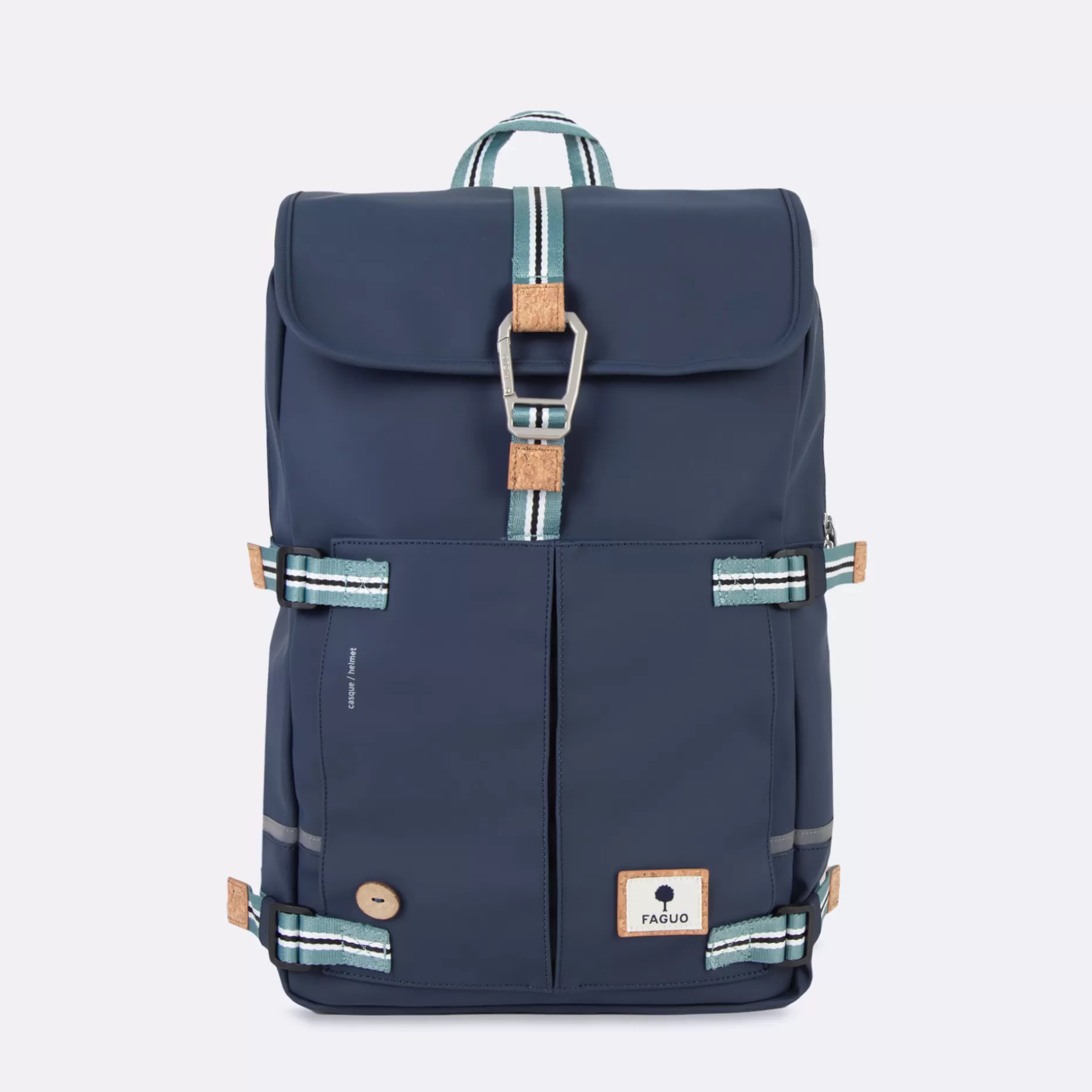 FAGUO Sacs Déperlants*Sac A Dos En Polyester Recycle Bleu Marine - Modele Commuter