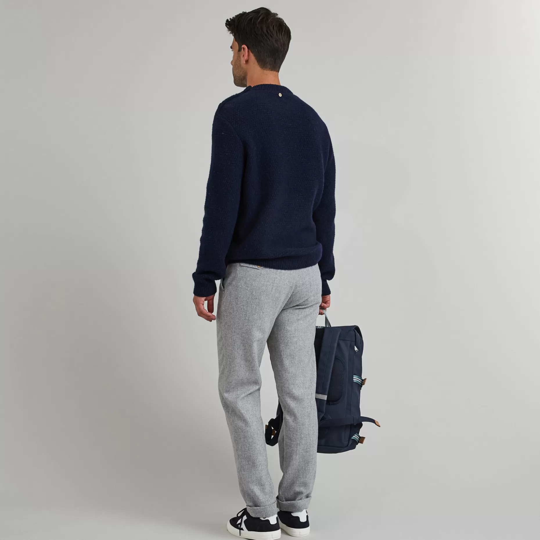 FAGUO Sacs Déperlants*Sac A Dos En Polyester Recycle Bleu Marine - Modele Commuter