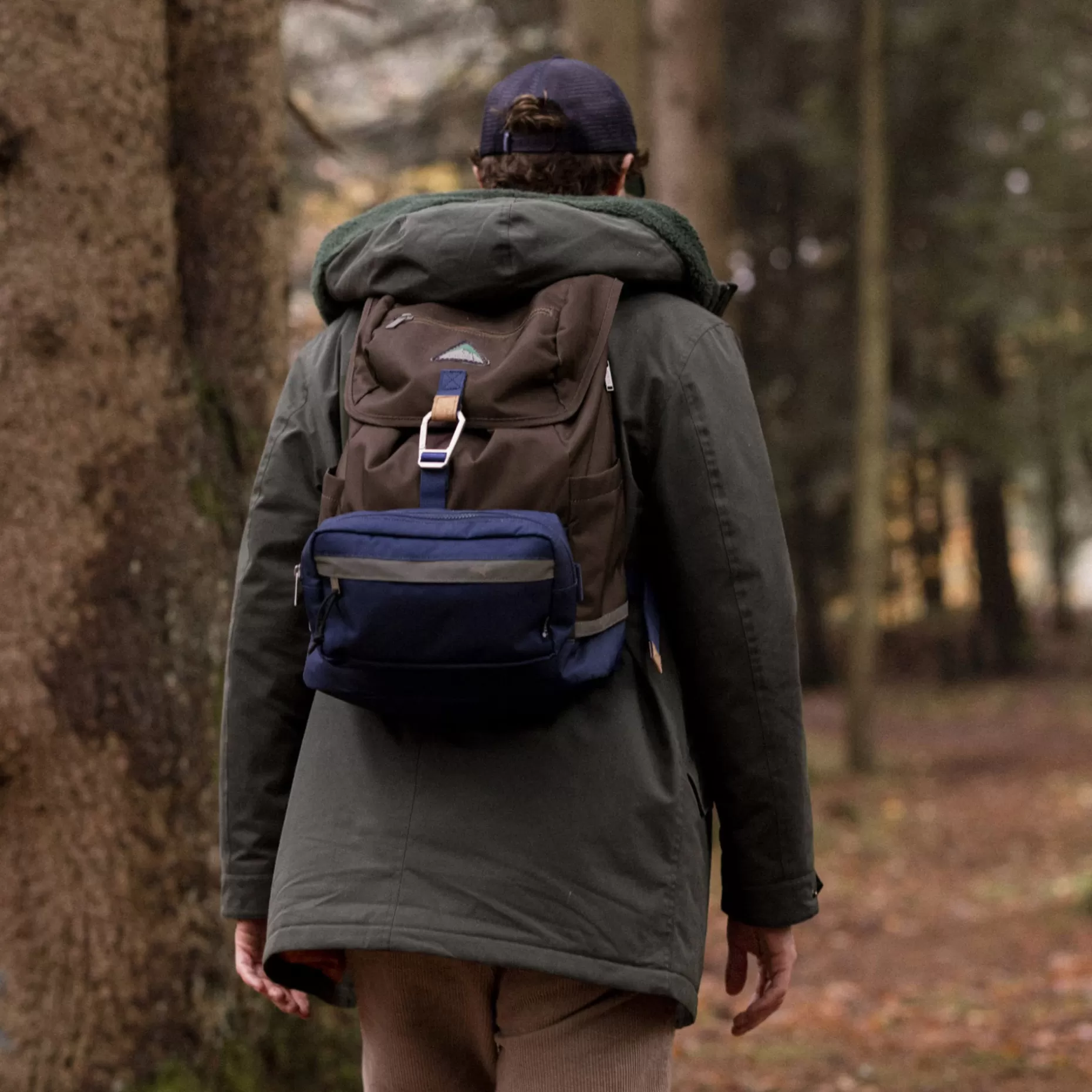 FAGUO Sacs À Dos*Sac A Dos Marron & Bleu