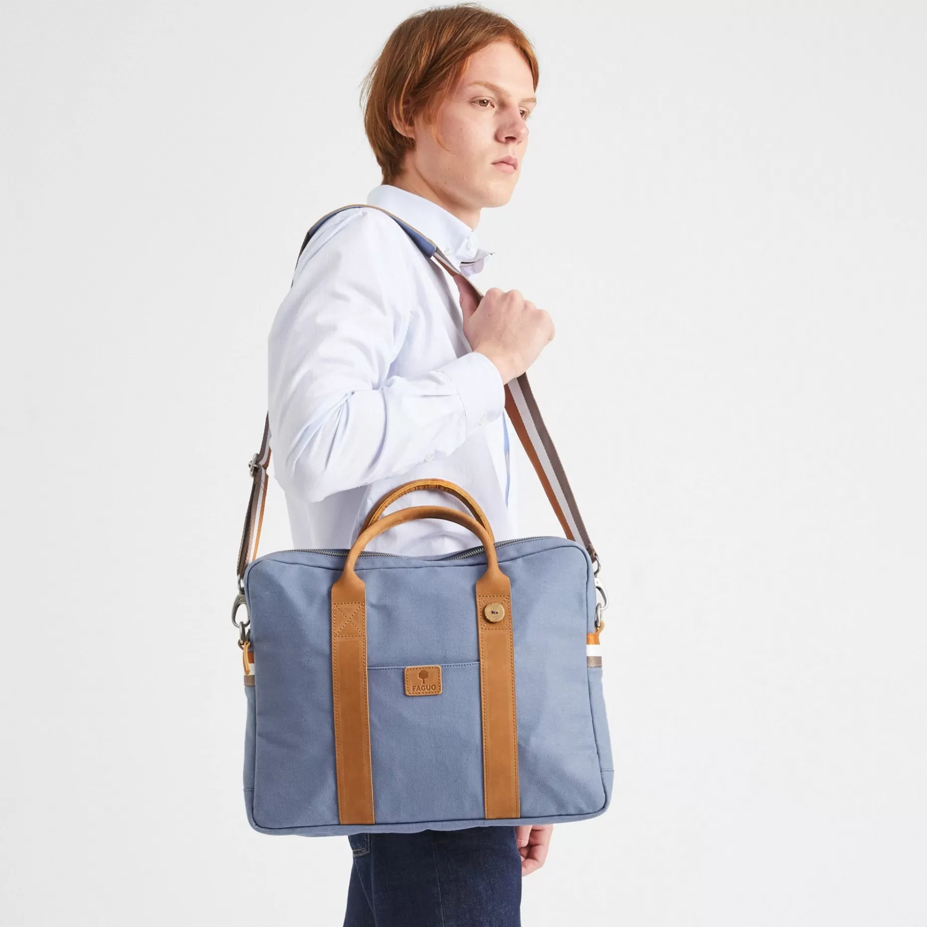 FAGUO Sacs D'Ordinateur*Sac D'Ordinateur Bleu Acier