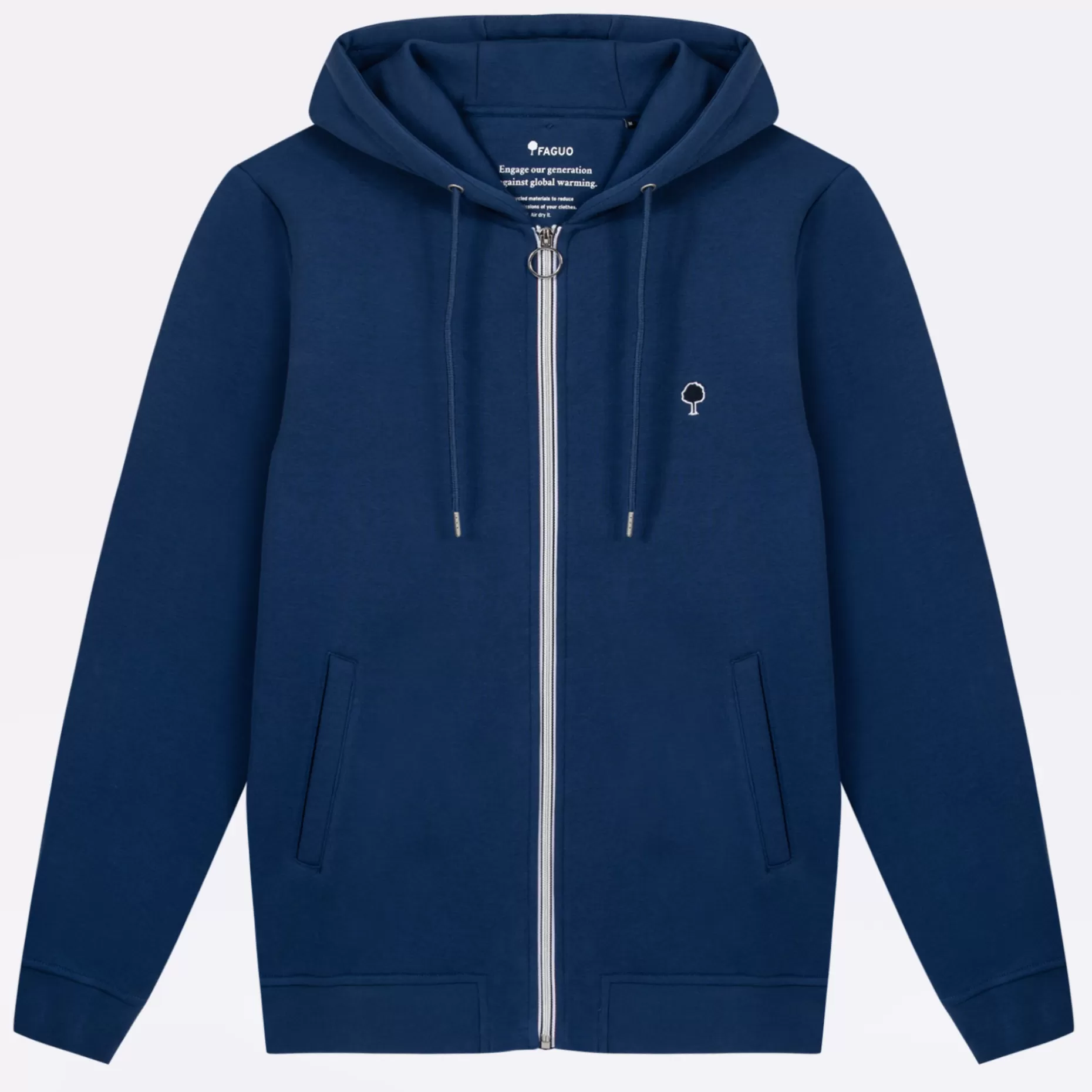 FAGUO Vêtements*Sweat A Capuche Bleu Indigo