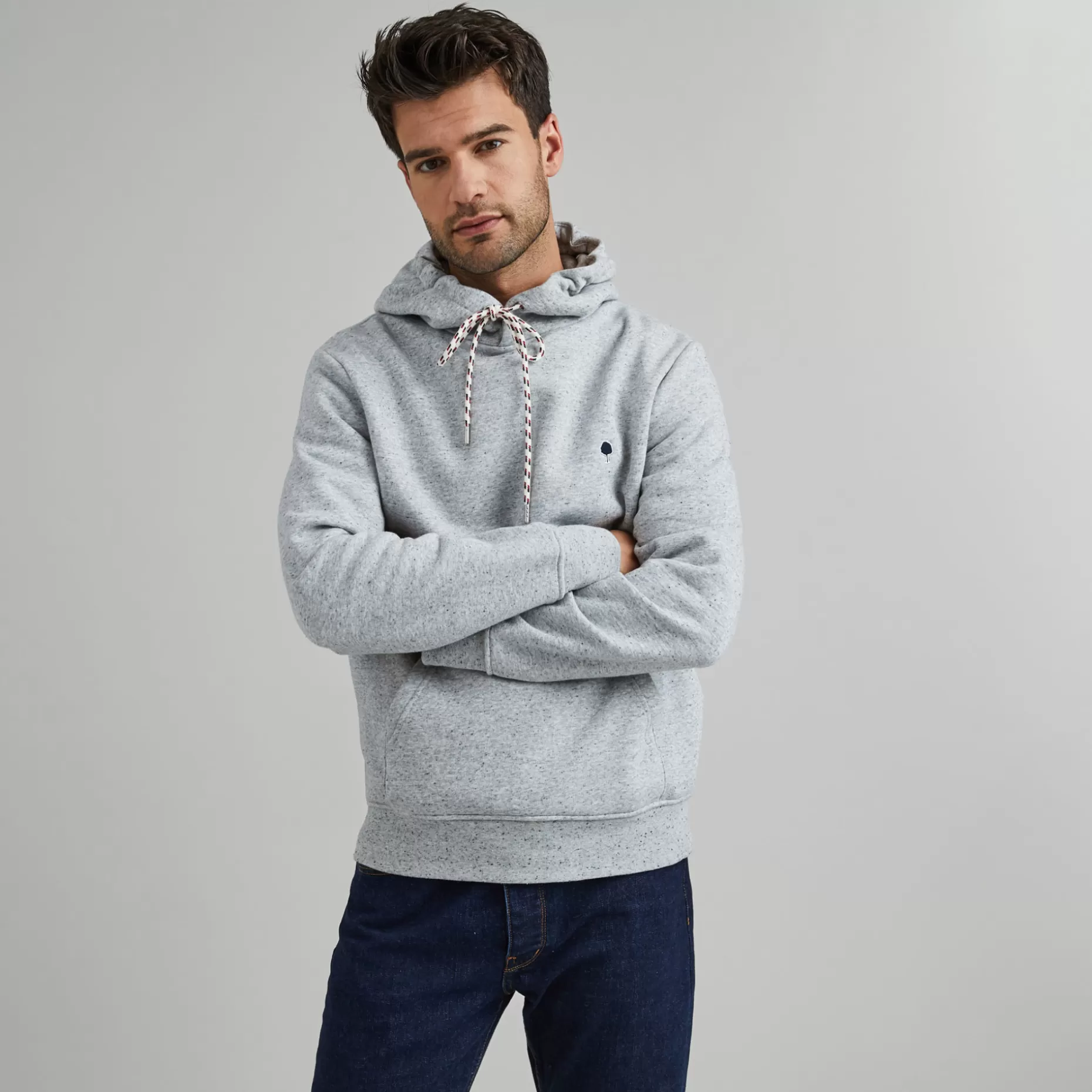 FAGUO Vêtements*Sweat A Capuche Gris Chine