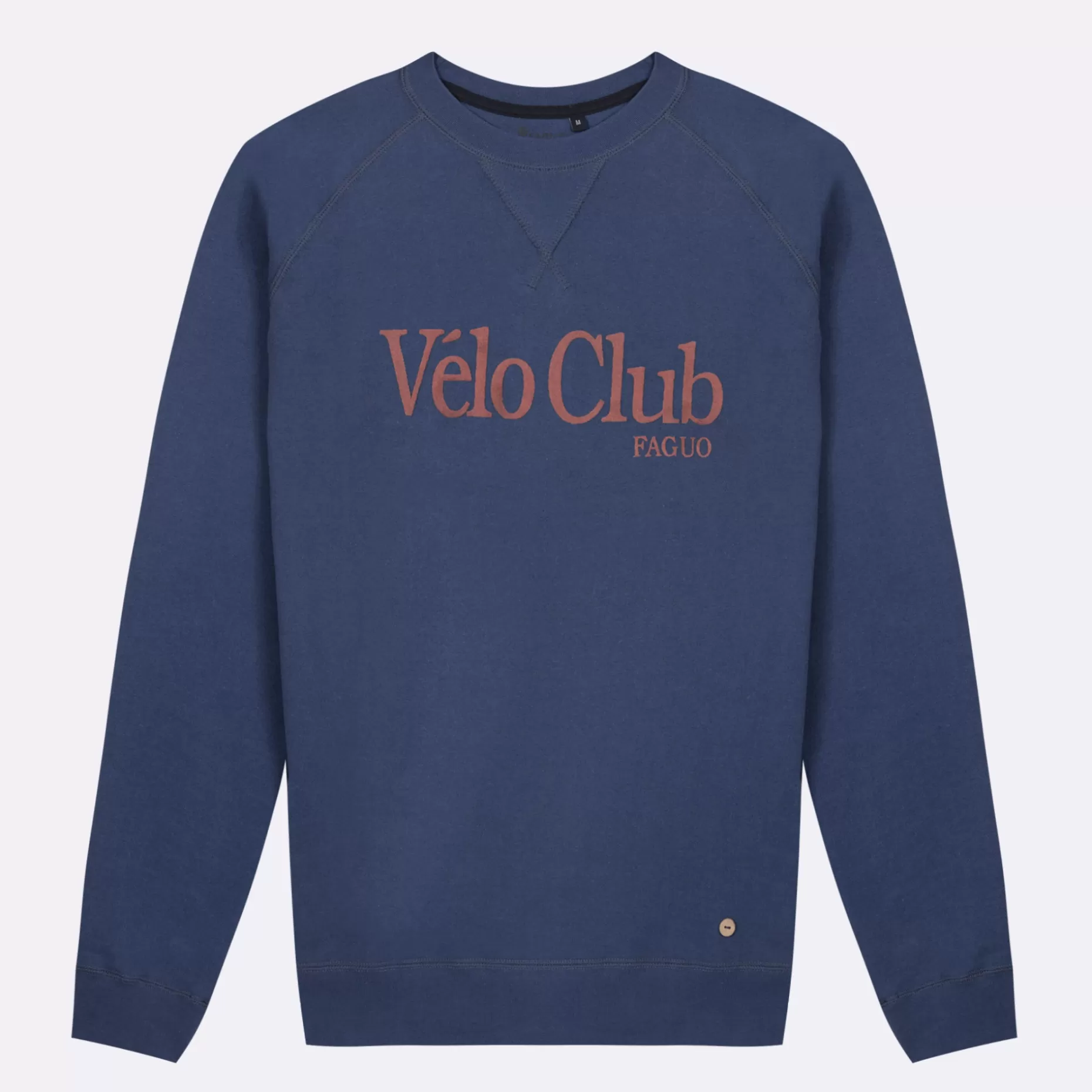 FAGUO Vêtements*Sweat Col Rond Bleu Indigo Velo Club