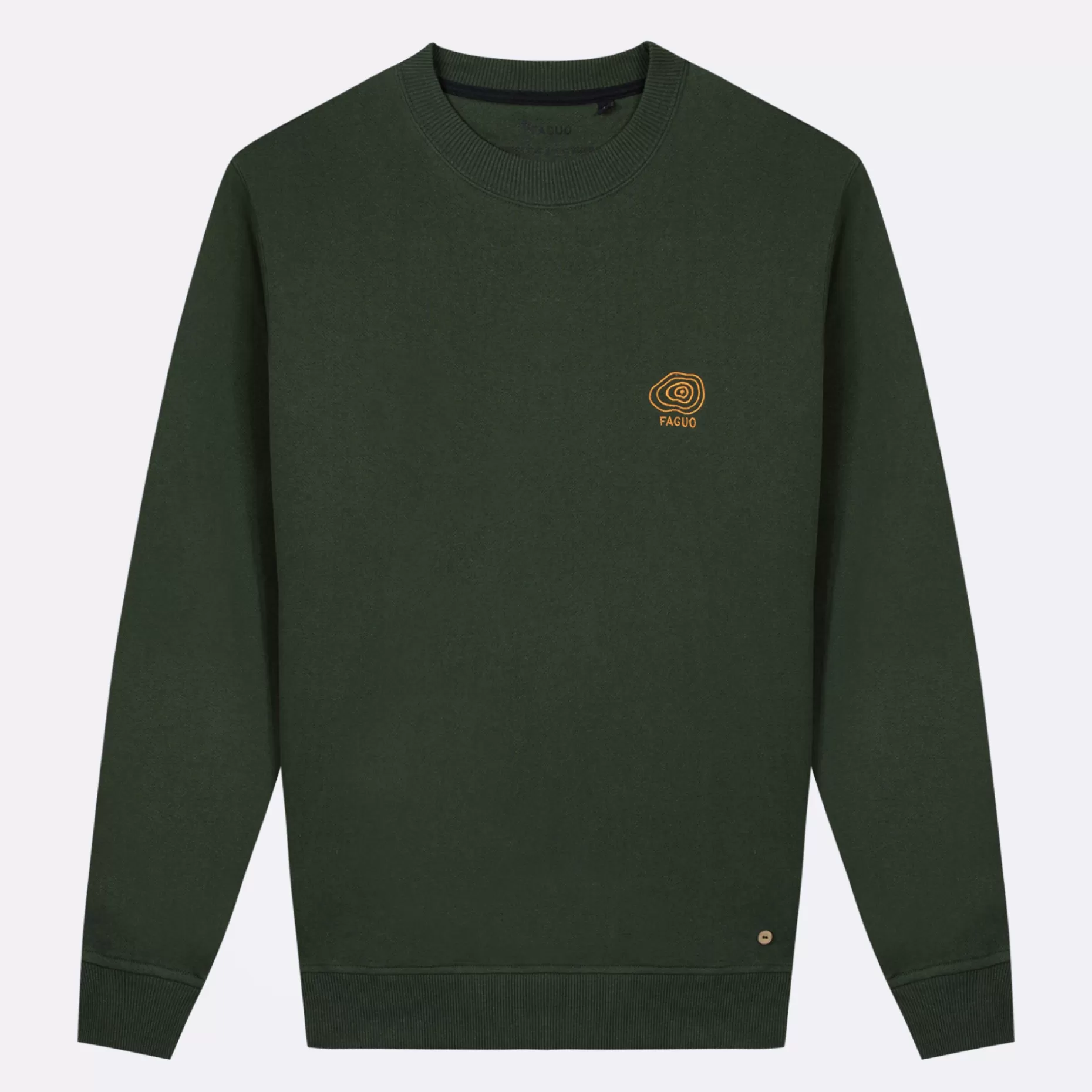 FAGUO Sweatshirts*Sweat Col Rond Vert Fonce