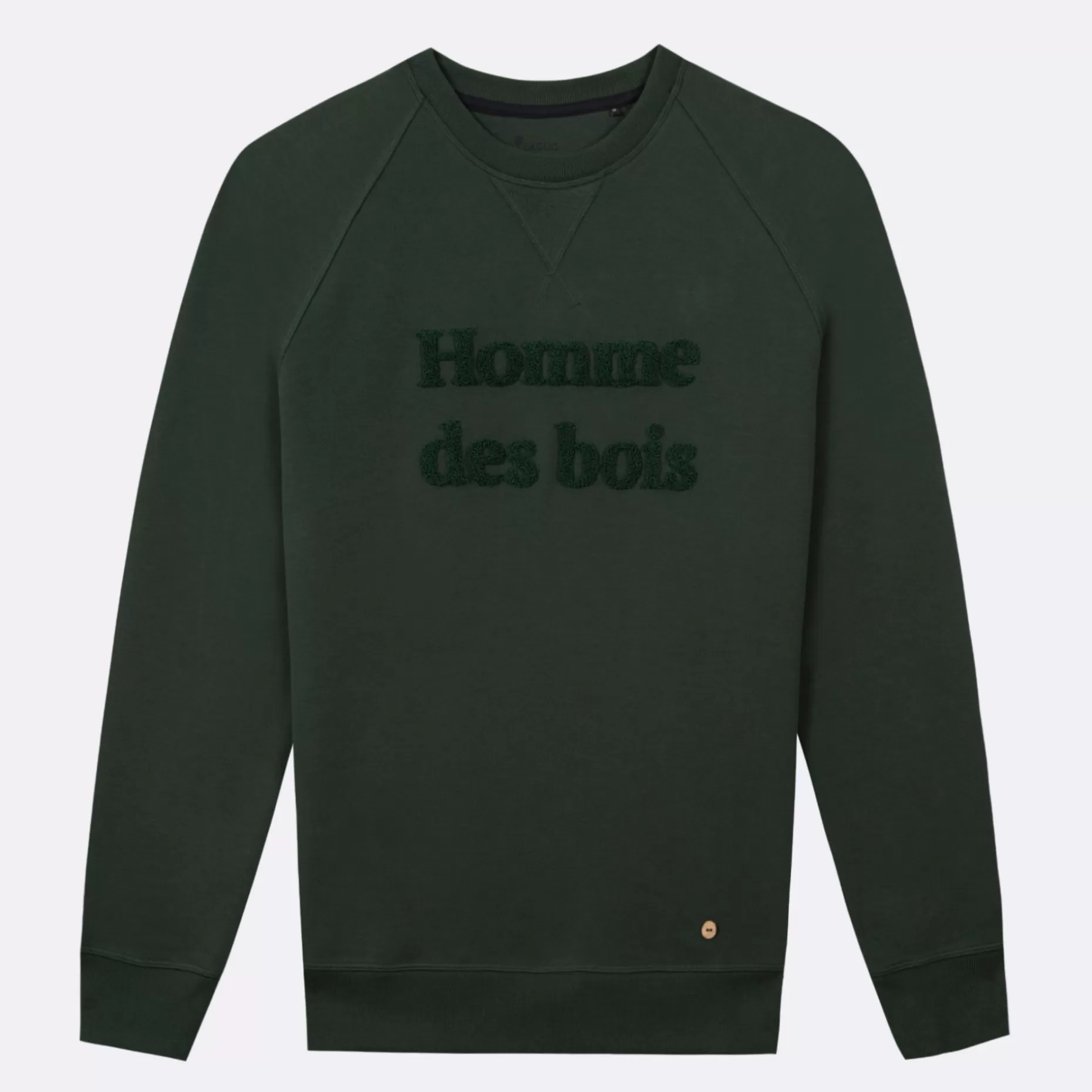 FAGUO Vêtements*Sweat Col Rond Vert Fonce Homme Des Bois