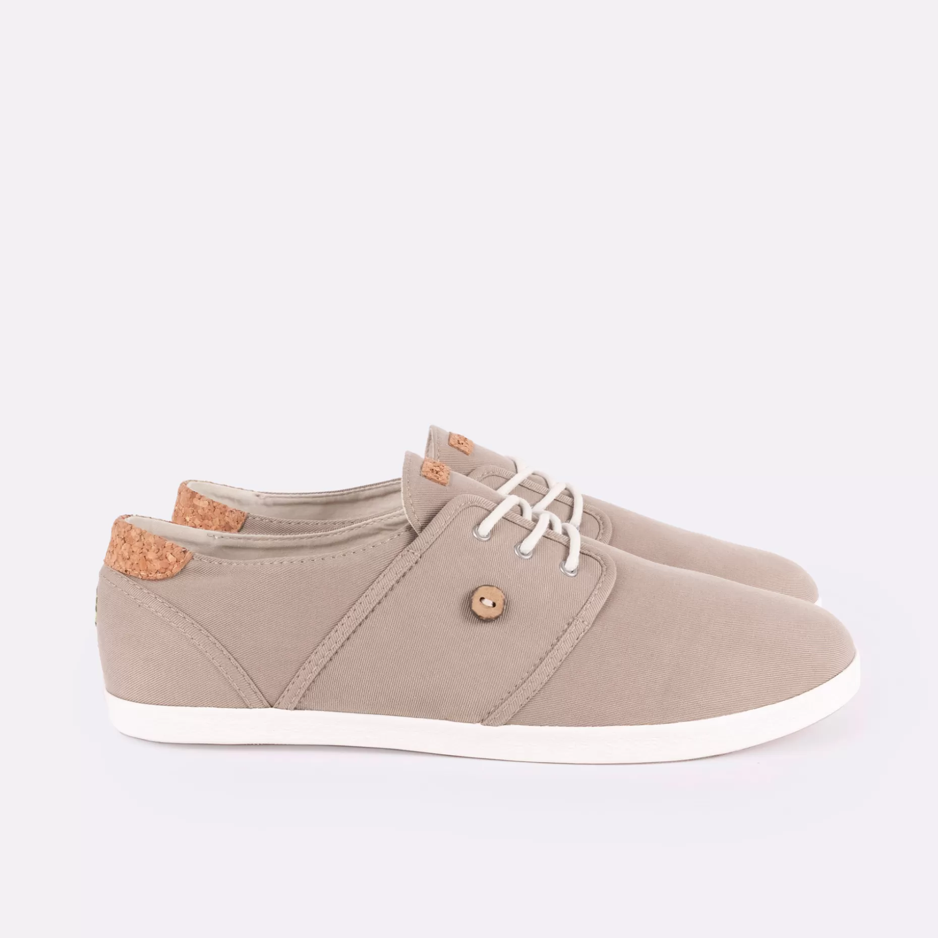 Homme FAGUO Baskets - Homme*Tennis Beige Fonce Vegan