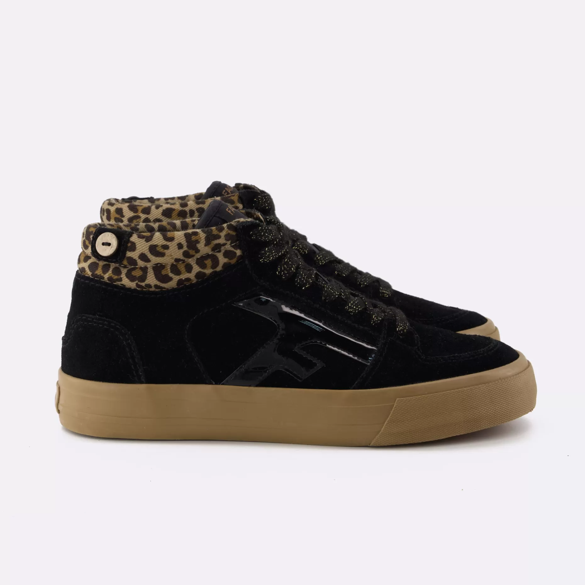 Femme FAGUO Baskets - Femme*Tennis Noire & Leopard