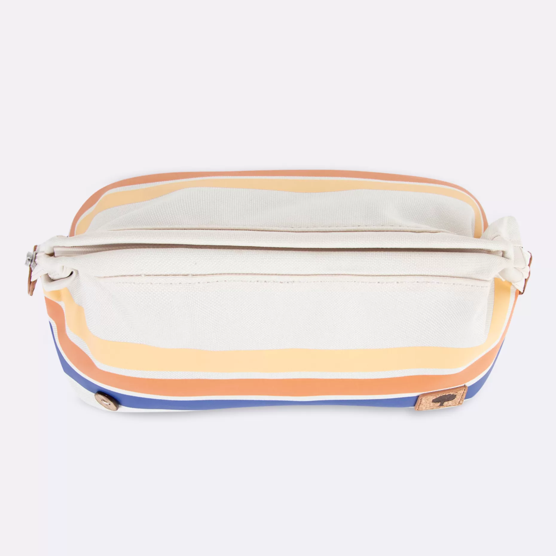 FAGUO Trousses De Toilette*Trousse De Toilette Ecrue A Rayures Pastel Vegan