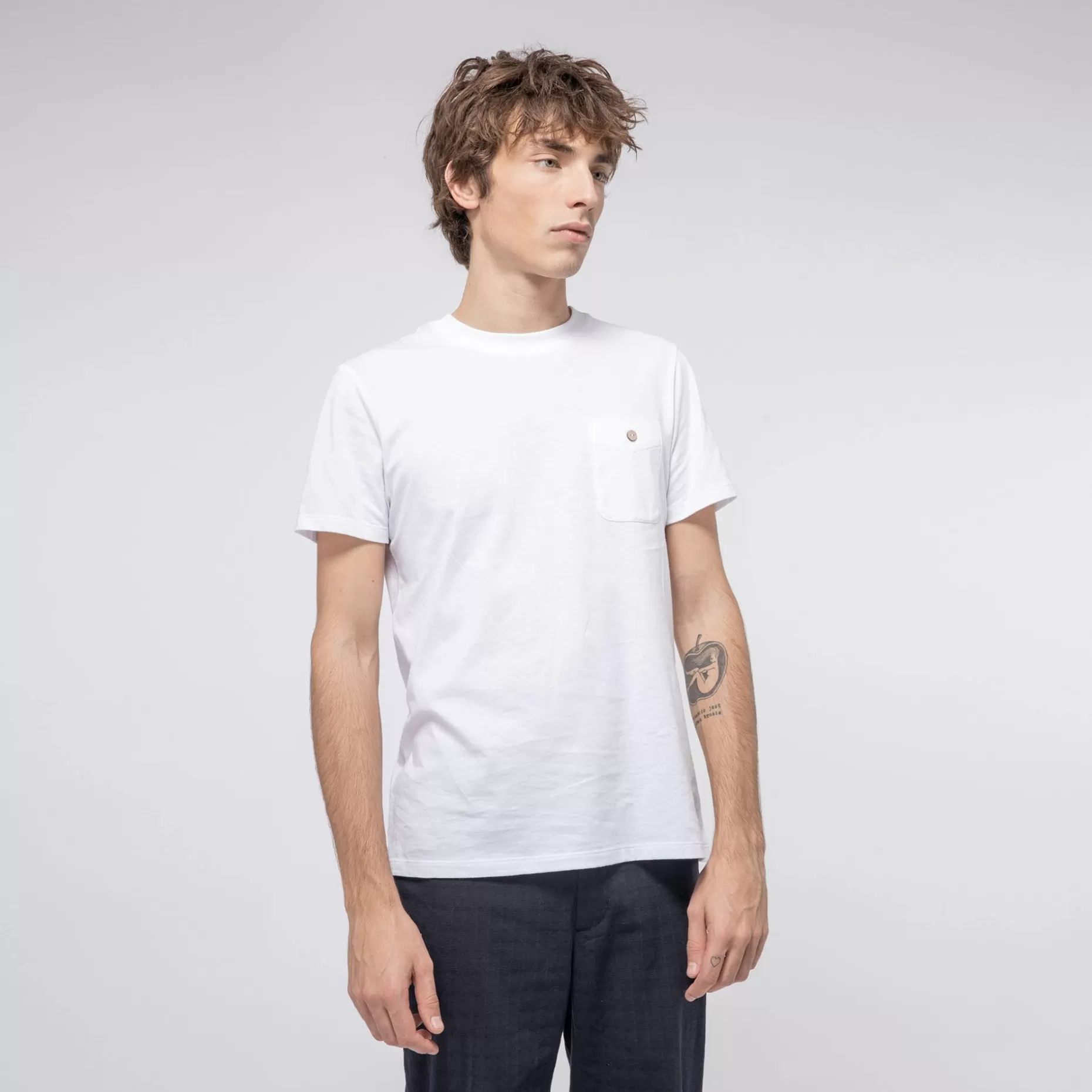 FAGUO T-Shirts*T-Shirt Col Rond Blanc