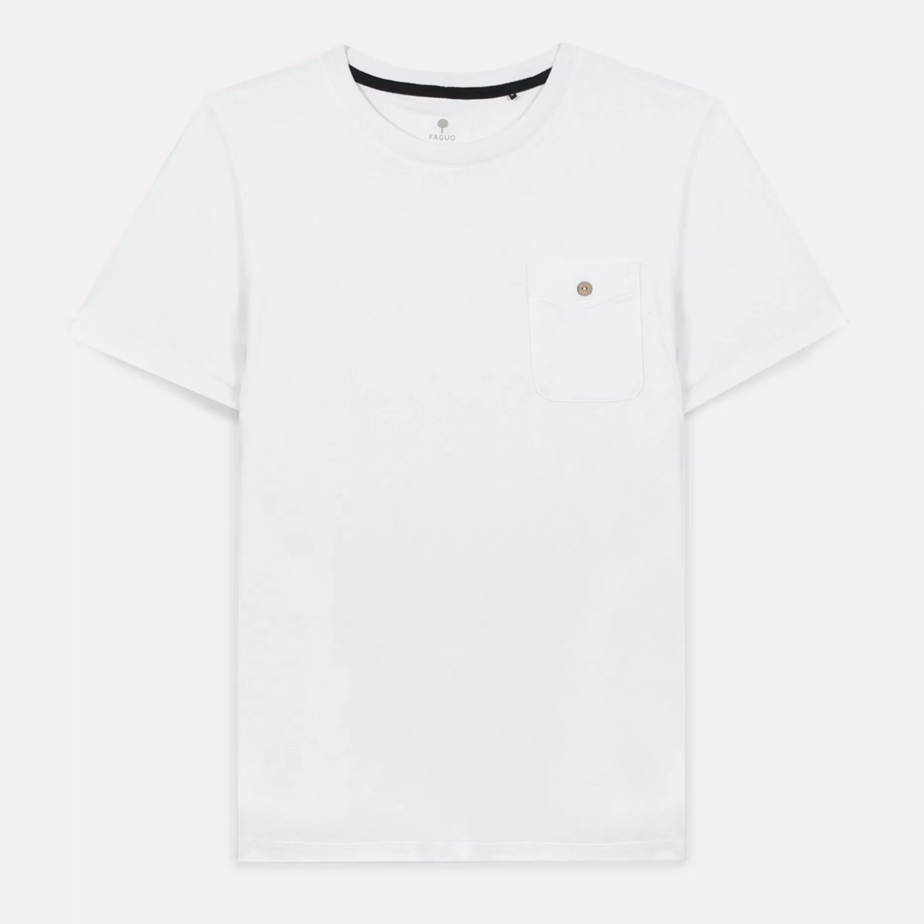 FAGUO T-Shirts*T-Shirt Col Rond Blanc