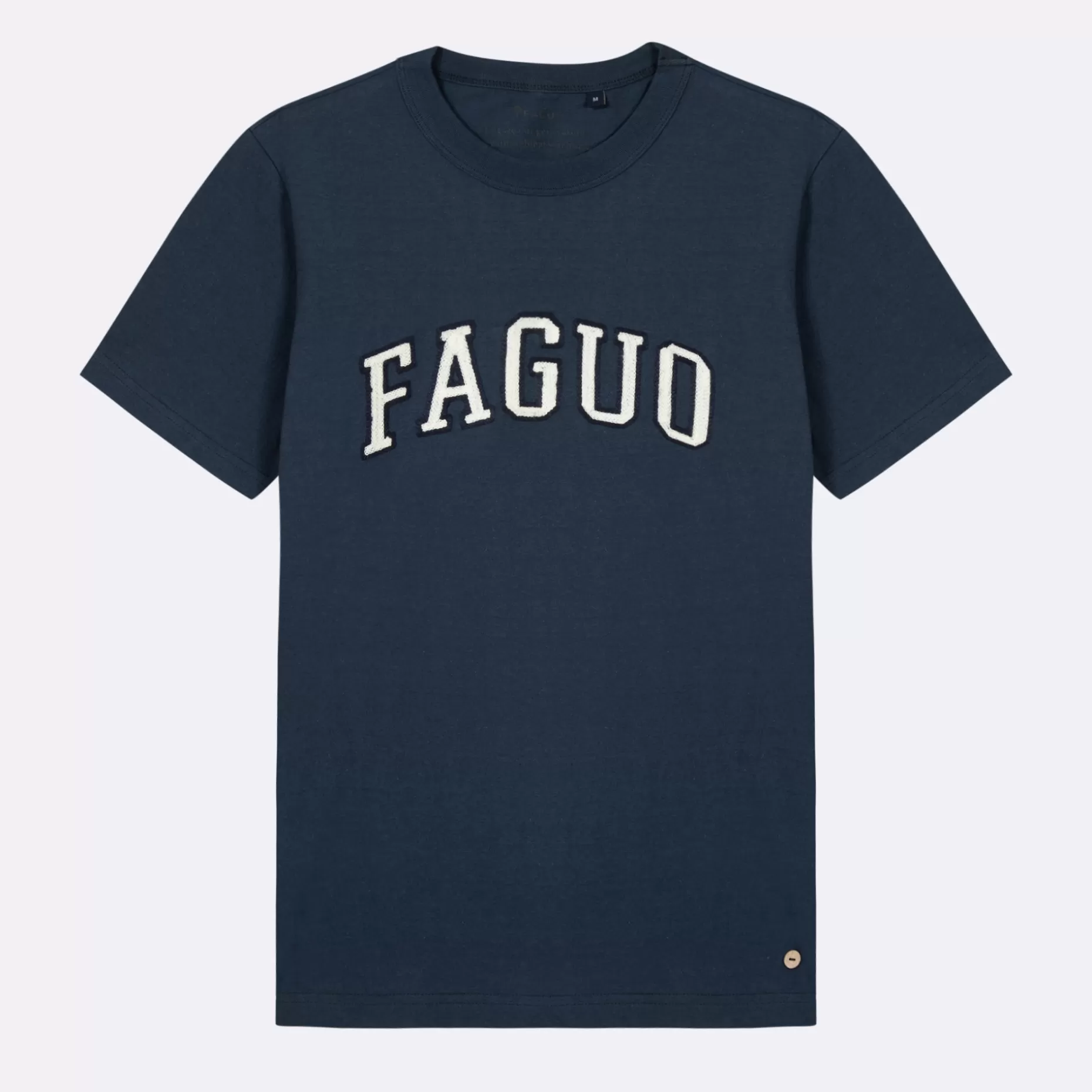 FAGUO T-Shirts*T-Shirt Col Rond Bleu Marine