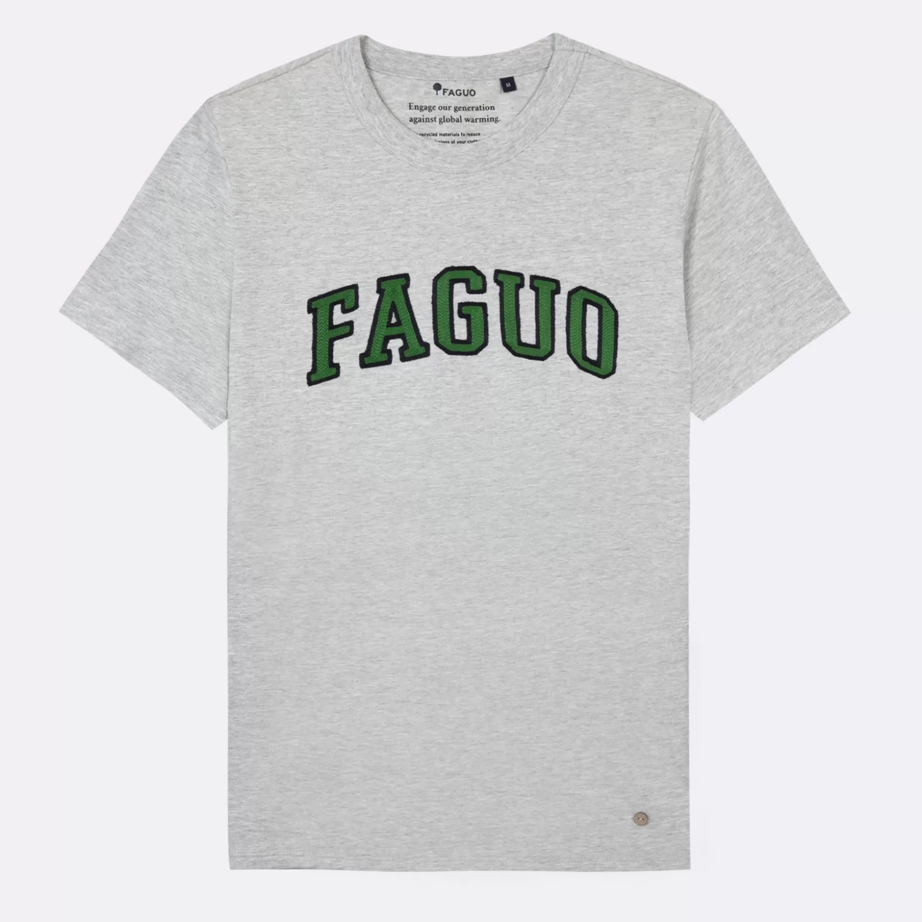 FAGUO T-Shirts*T-Shirt Col Rond Gris Chine