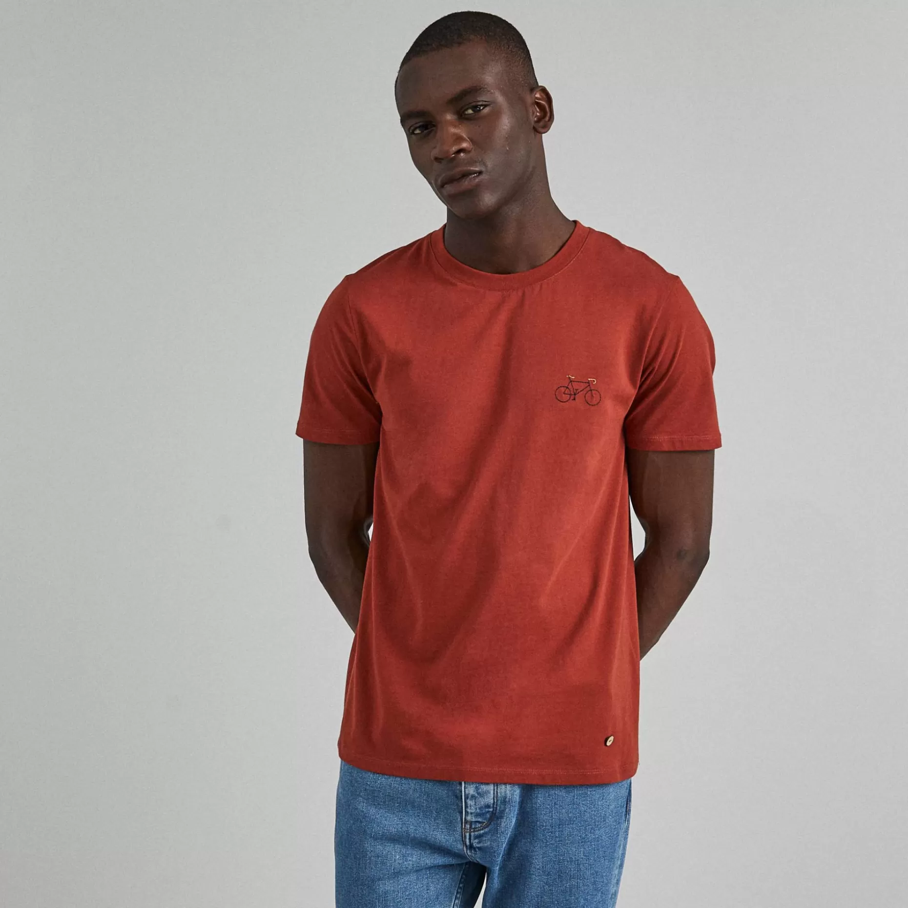 FAGUO T-Shirts*T-Shirt Col Rond Rouge