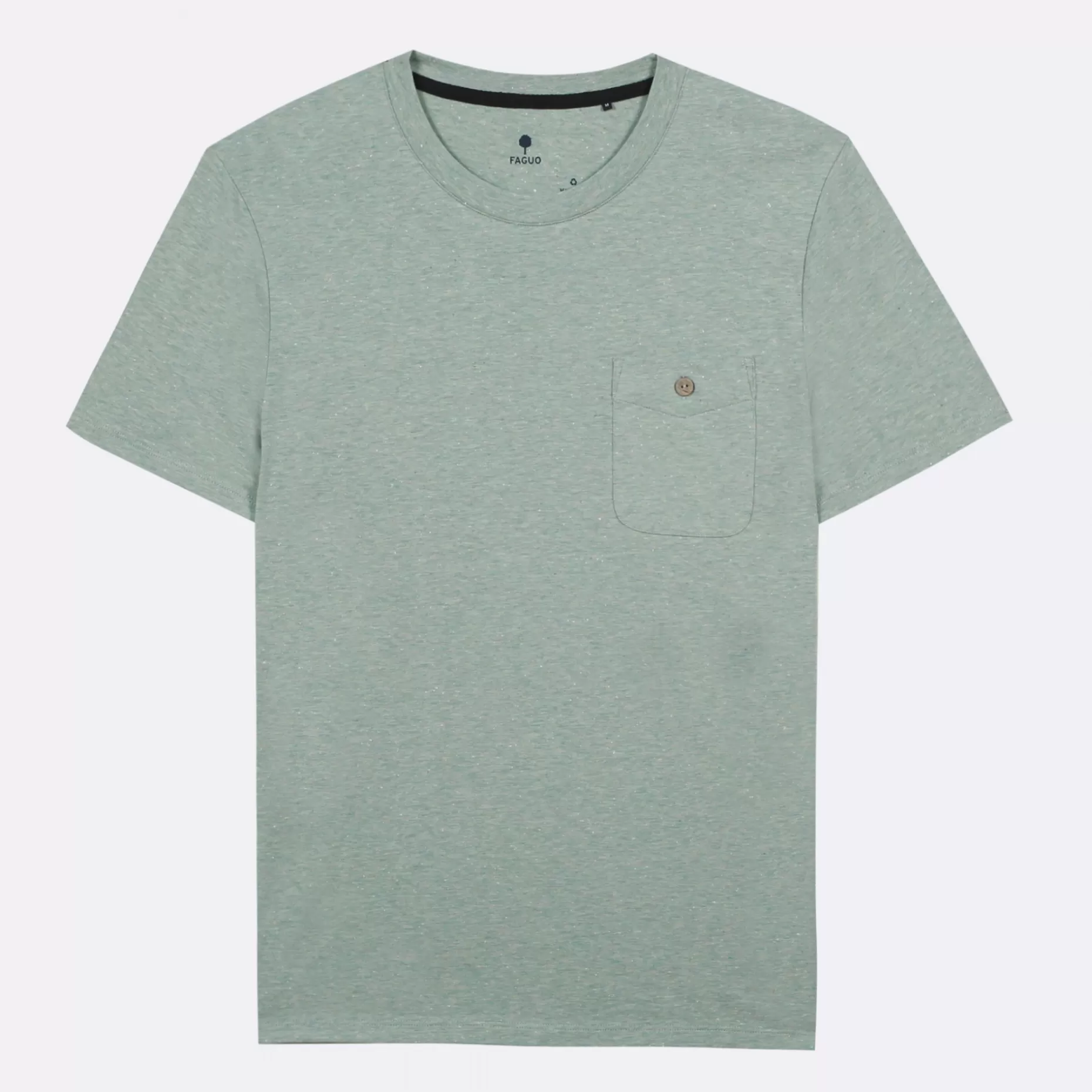 FAGUO Vêtements*T-Shirt Col Rond Vert Clair