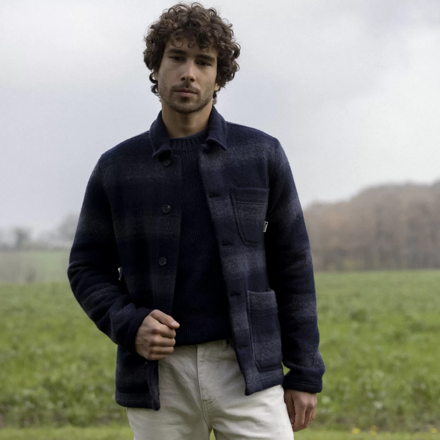 FAGUO Vestes & Impermeables*Veste A Boutons Bleu Marine